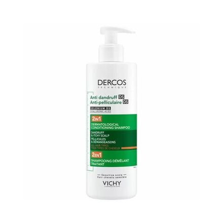 Vichy Dercos Anti-Dandruff DS Шампунь-кондиционер против перхоти 2в1, 390 мл