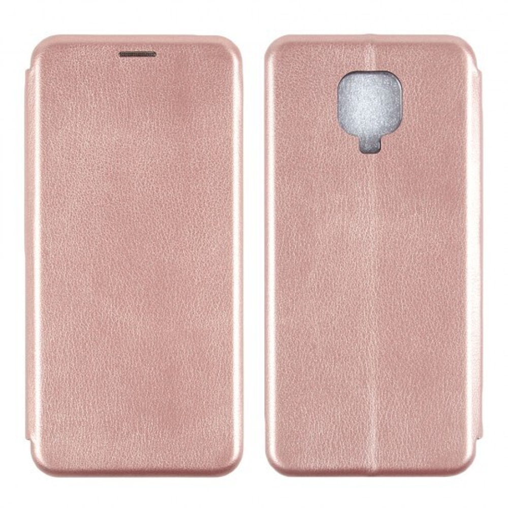 Чехол-книжка для Xiaomi Redmi Note 9S, 009805 Розовое золото