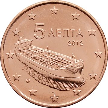 5 евроцентов 2012 Греция (5 euro cent)