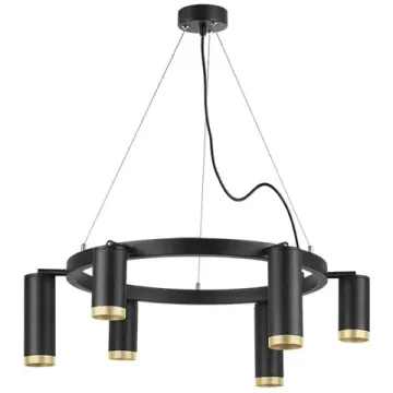 Люстра подвесная 6*GU10 LR01637387340 черный/золото Rullo Lightstar
