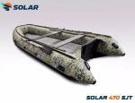 Лодка надувная моторная solar-470 super jet tunnel