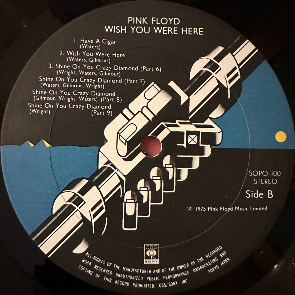 Pink Floyd ‎– Wish You Were Here (Япония 1975г.)
