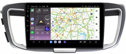 Магнитола для Honda Accord 9 2013-2015 (CR2) - Kuberg QLed, Android 13, Быстрейшая, CarPlay, SIM-слот