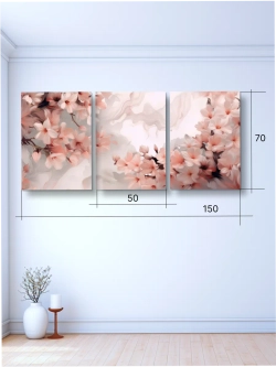 Картина Весенний шёпот модульная 50x70см 3шт.