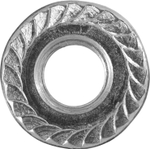 ЗУБР DIN 6923, кл. пр. 6, M6, цинк, 5 кг, гайка с фланцем (303630-06)