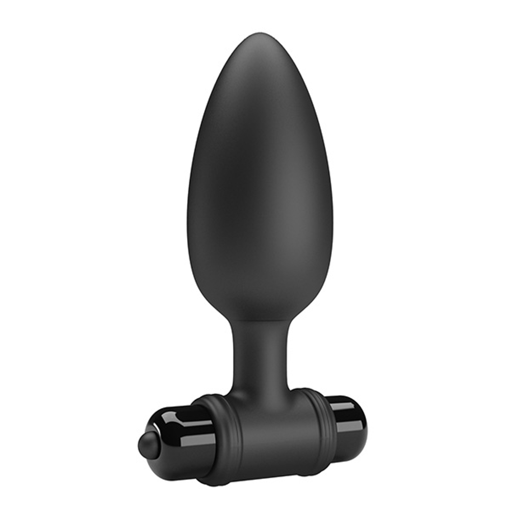 Черная анальная вибропробка 11,8см Mr.Play Vibrating Anal Plug BI-040107-MR