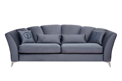 Диван треxместный 95x100x250см Garda Decor Annette велюровый бирюзовый
