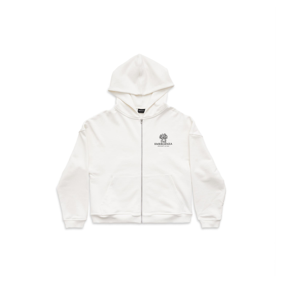 LOTUS ZIP-UP HOODIE OVERSIZED
