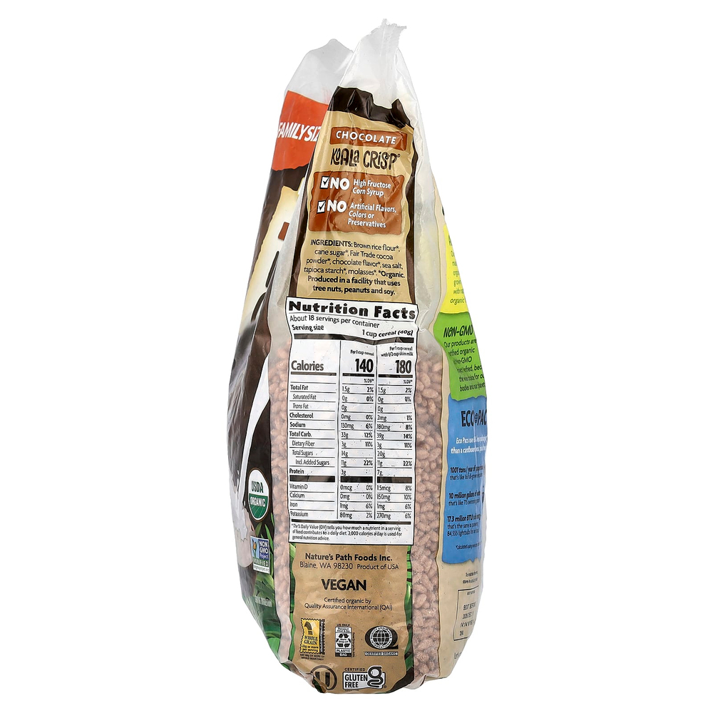 Nature's Path, EnviroKidz, органические хлопья Koala Crisp®, со вкусом шоколада, 725 г (25,6 унции)