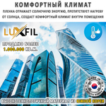 Пленка солнцезащитная зеркальная R BLUE 15 LUXFIL, (рулон)