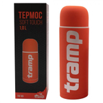 Термос TRAMP Soft Touch 1 л, артикул TRC-109, цвет Оранжевый