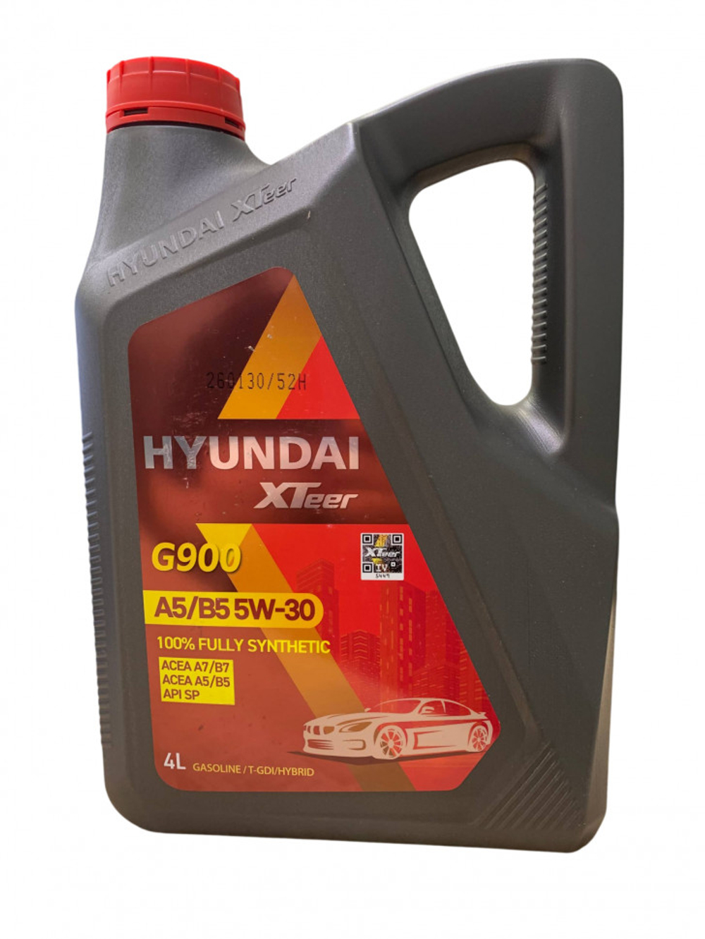Моторное масло синтетическое HYUNDAI XTeer G900 A5/B5 5W30, 4 л, Hyundai Xteer 1047004