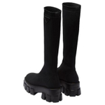 PRADA Monolith Knee High Boots 5.5cm Women"s Black