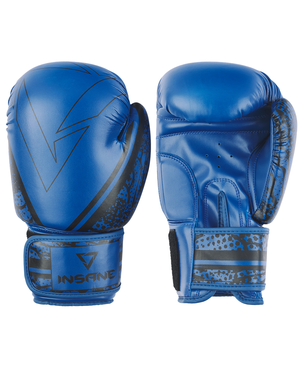 Перчатки боксерские ODIN, ПУ, синий, 14 oz