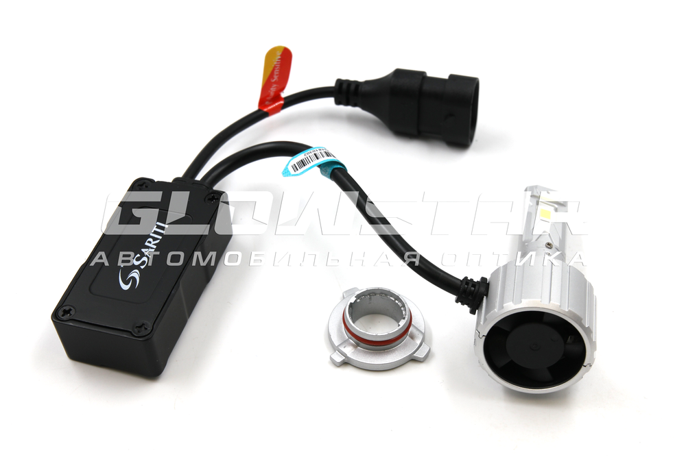 Светодиодные лампы HB3 (9005) Sariti P7 с вентилятором, 12V, 70W, 5500K, CUstomizet 3570 (комплект, 2шт)