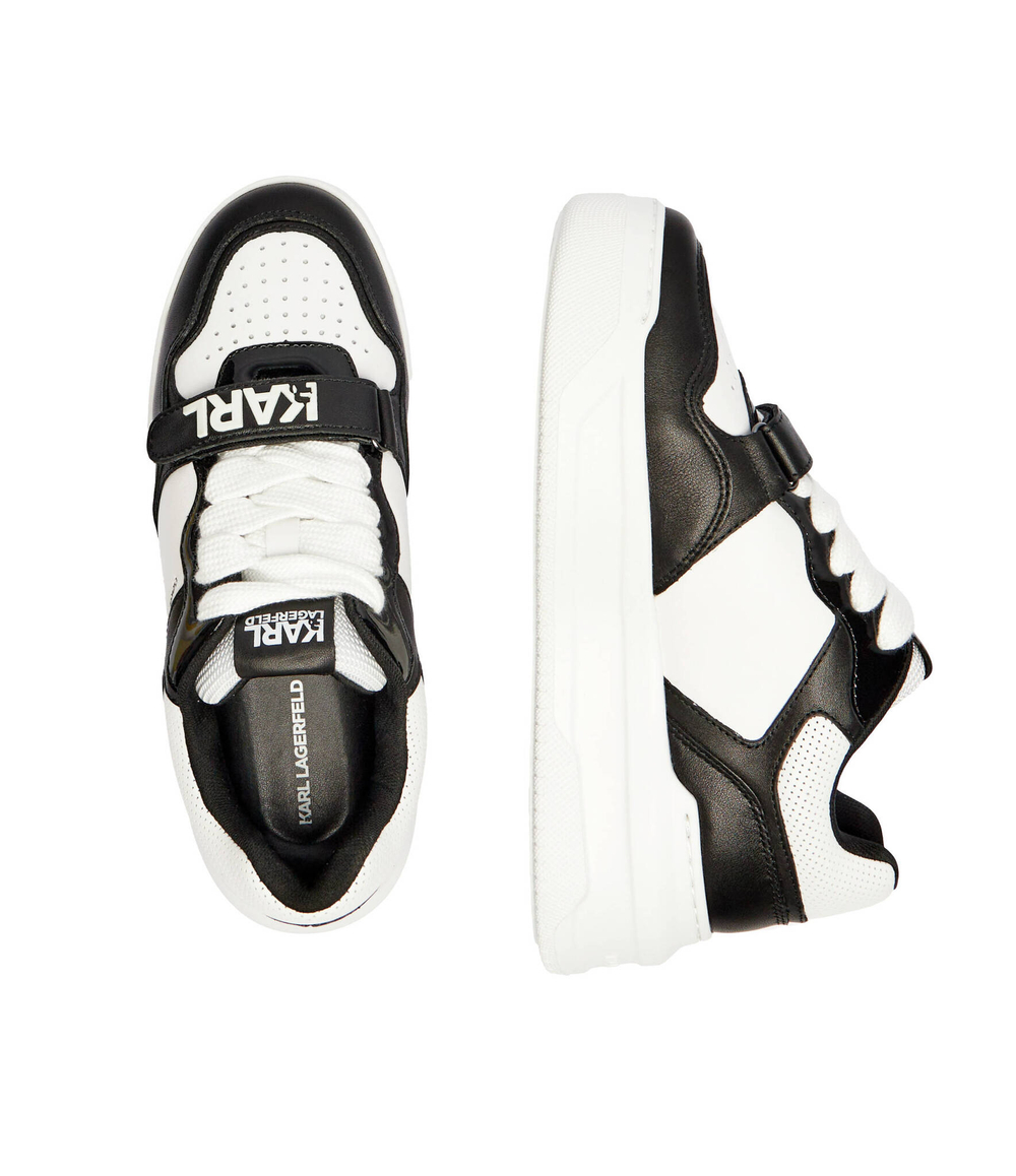 Кожаные кроссовки krew max Karl Lagerfeld - черный(KL63321)