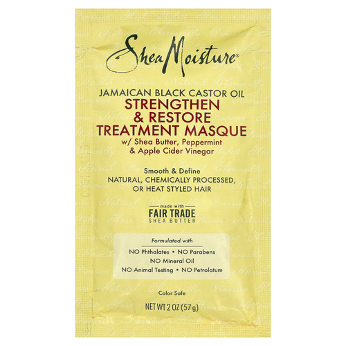 SheaMoisture, ямайское черное касторовое масло, маска для укрепления и восстановления волос, 57 г (2 унции)