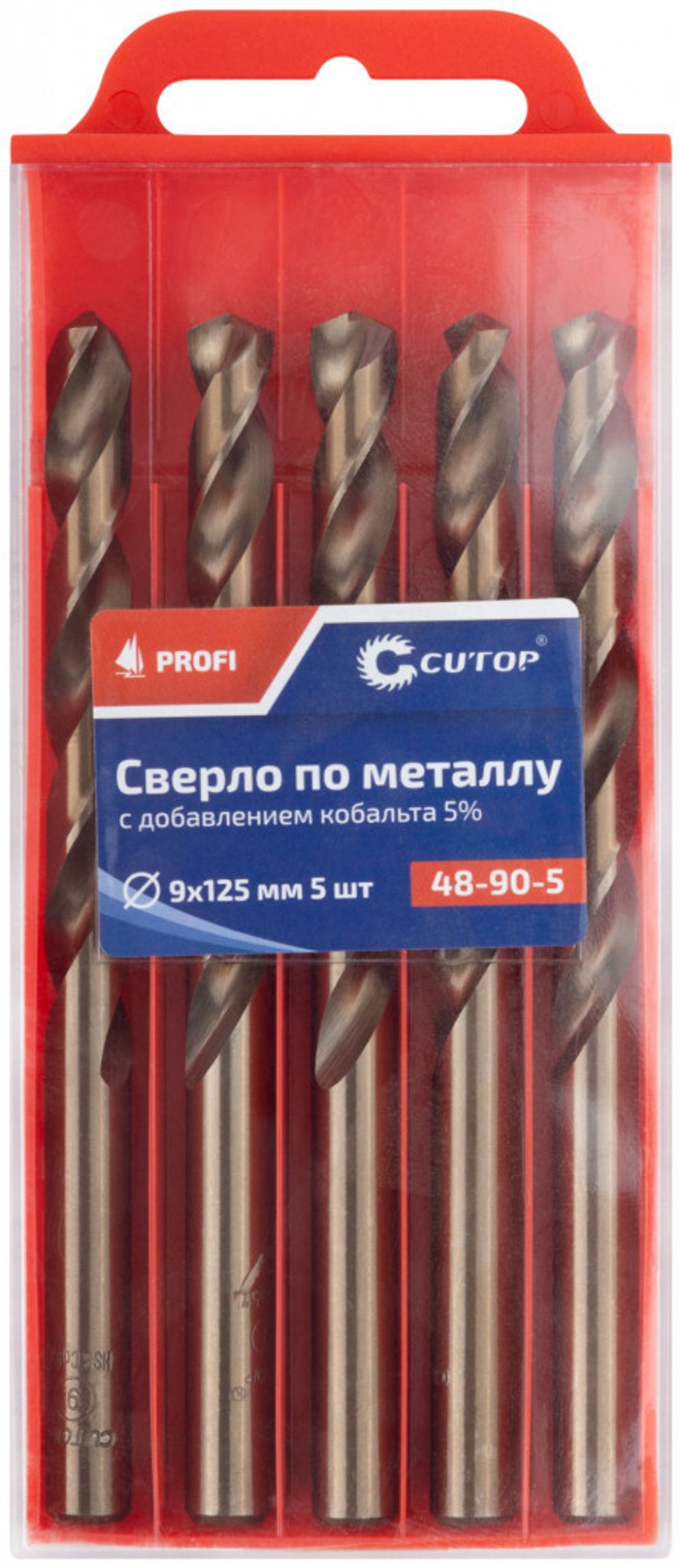 Сверло по металлу Cutop Profi с кобальтом 5%, 9 x 125 мм (5шт./уп.)
