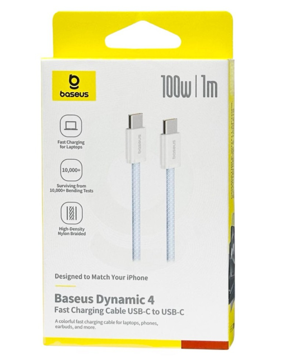 Кабель-зарядка Type-C на Type-C Baseus Dynamic 4 Series 100W 1м (P10381400311-00) голубой