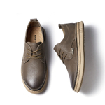 Hautton Jeans Top Grain Cow Leather Casual Shoes Men"s