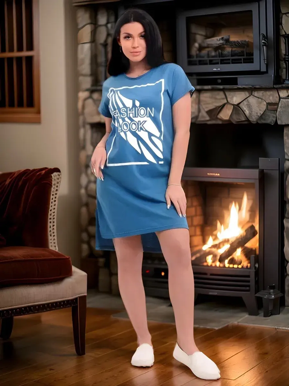 Туника удлиненная