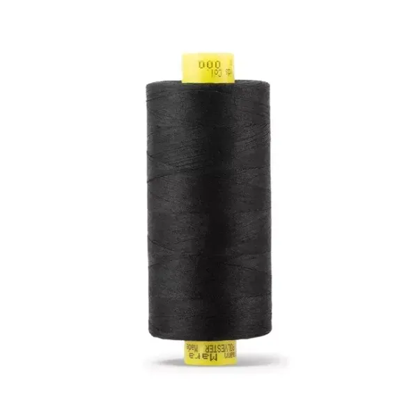 Нитка Gutermann Mara 120 (1000 метров), 1 кат., универсальная | _000 черный