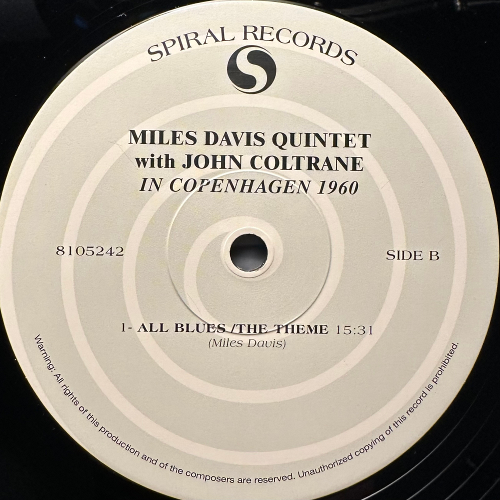 Miles Davis Quintet With John Coltrane - In Copenhagen 1960 (Европа 2017г.)