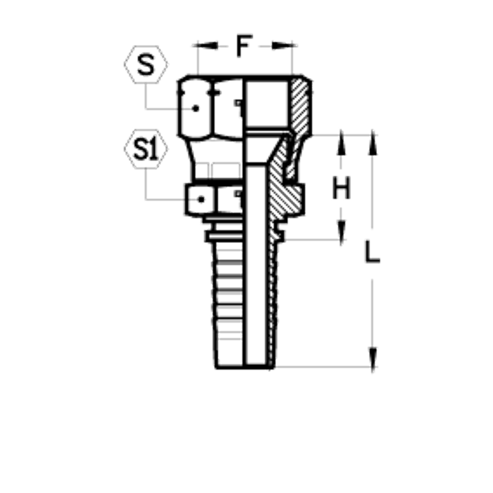 Фитинг DN 16 JIS 24x1.5