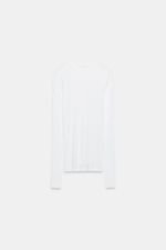ФУТБОЛКА SUPIMA® С ДЛИННЫМИ РУКАВАМИ — ZARA