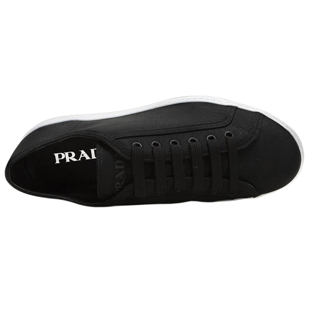 PRADA Low top Canvas Shoes Men"s Black