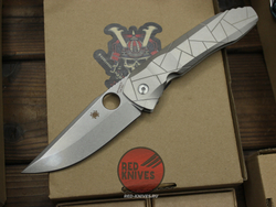 Нож Spyderco Nirvana V.2026 STONEWASH - рукоять титан, сухарь, керамика в осевом C199TISW