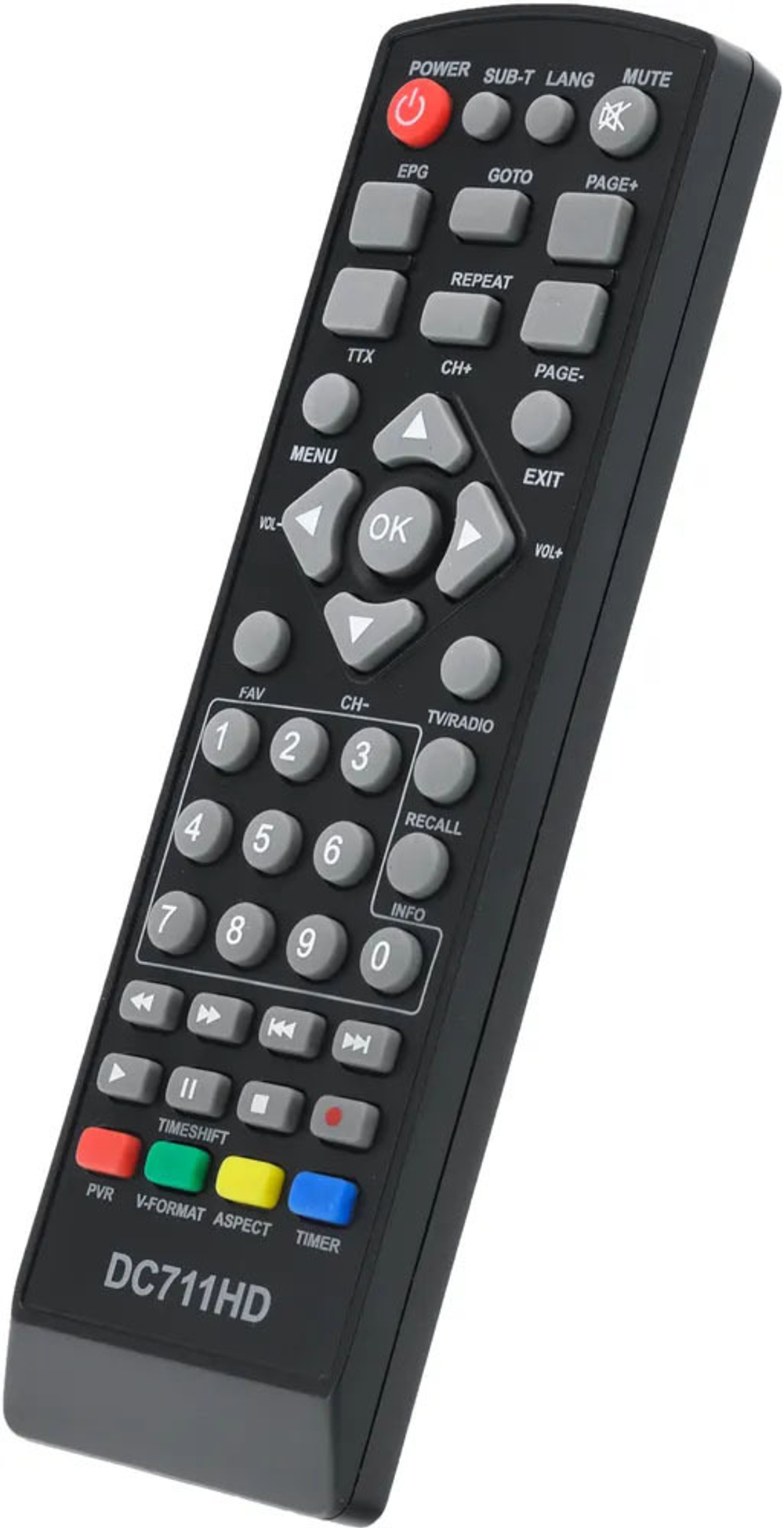 Пульт DC711HD для цифровых DVB-T2 приставок D-Color