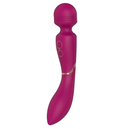 Сливовый двухсторонний вибратор-wand 21см Anasteisha Node AN003