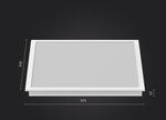 Светильник LED Ecophon (для потолка Экофон) кромка-Dx 600х600 38Вт SL 3000К опал IP40 DR