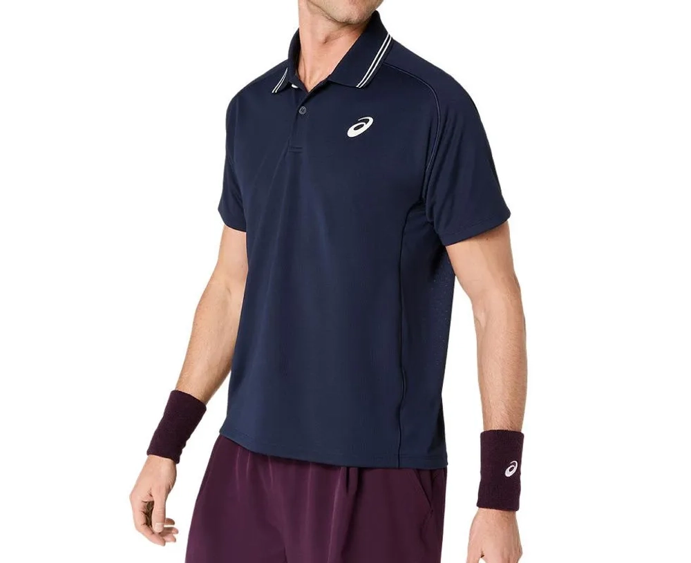Мужское теннисное поло Asics Game Short Sleeve - midnight