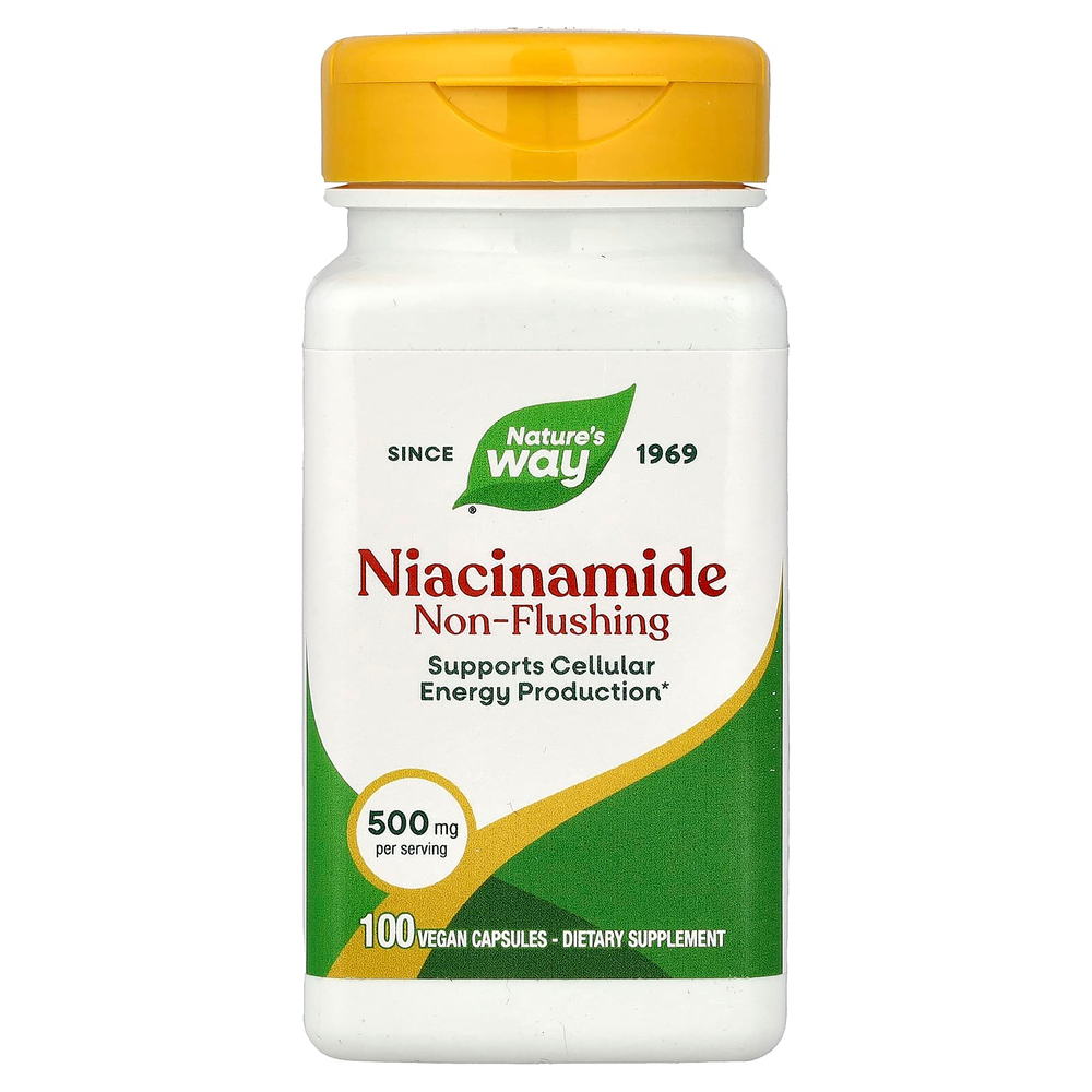 Nature's Way, Никотинамид, 500 мг, 100 капсул