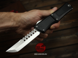Нож Microtech Troodon 3 Н/E - рукоять темный алюминий МТ15