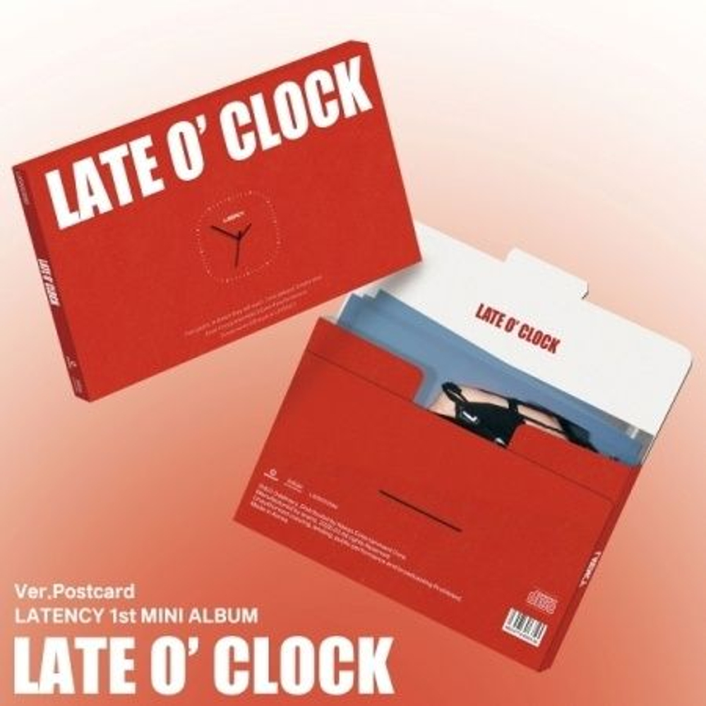 Альбом LATENCY - LATE O' CLOCK 1st Mini Album POSTCARD Version