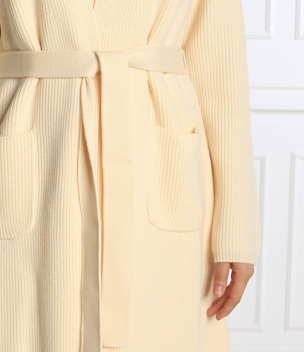 Хлопковый кардиган uruguay Max Mara Leisure - кремовый(335603266)