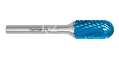 Борфреза твердосплавная Karnasch форма C, 6х18х6х50 мм, насечка HP-6, покрытие Blue-Tec, арт. 11.5024-055