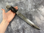 Нож Пластунский Донской, кованая 95Х18,  граб, мельхиор