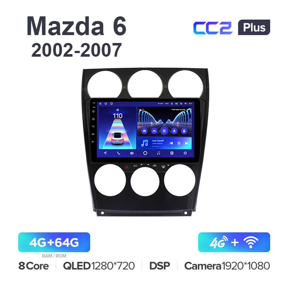 Teyes CC2 Plus 9"для Mazda 6, Atenza 2002-2007