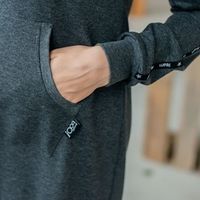 Платье-худи "Bb team" Антрацит меланж женское