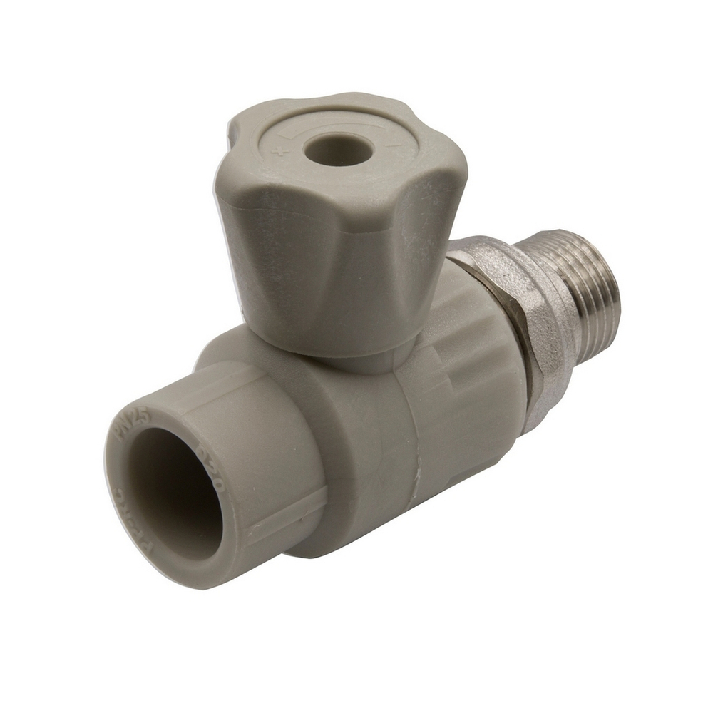 Кран американка шар 20-1/2'' прямой EVER®  СЕРЫЙ (Россия)