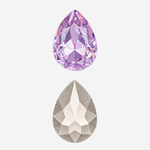 Кристалл Капля (Drop), оттенок "Светло-аметистовый"/"Light Amethyst", 14*10мм