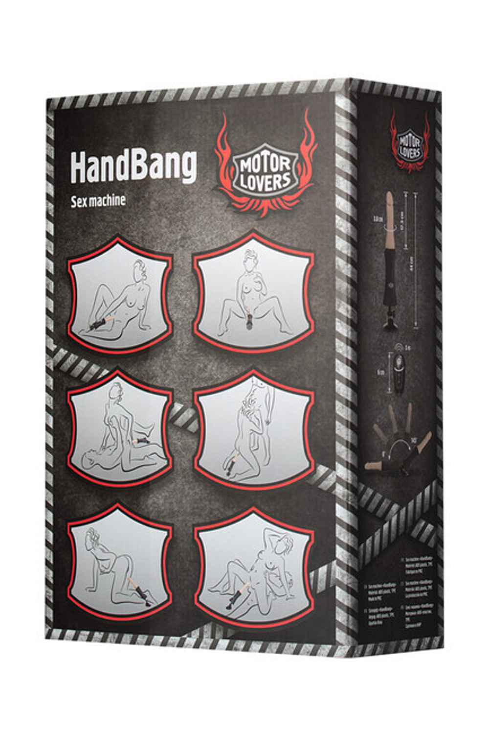 Секс-машина HandBang, MotorLovers (Цвет: черный, телесный)