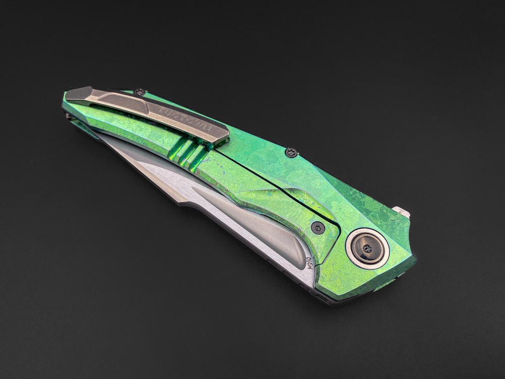 Складной нож Guerrero [M390 green CrystalTi green carbon]