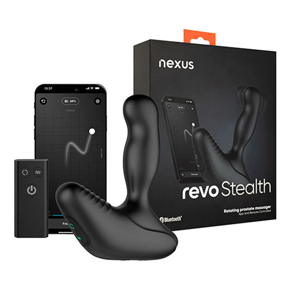 Вибромассажер простаты с вращающейся головкой NEXUS Revo Stealth