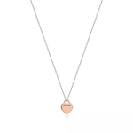 Подвеска из розового золота 18к (750 проба) на серебряной цепочке, Tiffany💝Эксклюзив