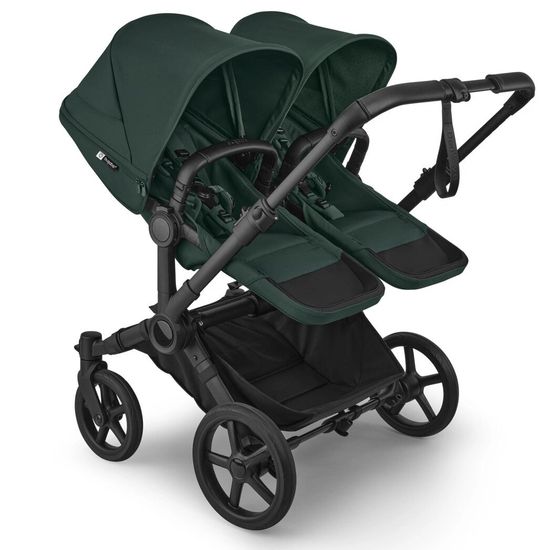 Коляска для двойни Bugaboo Donkey 6 Twin 2 в 1 Black / Fern Green